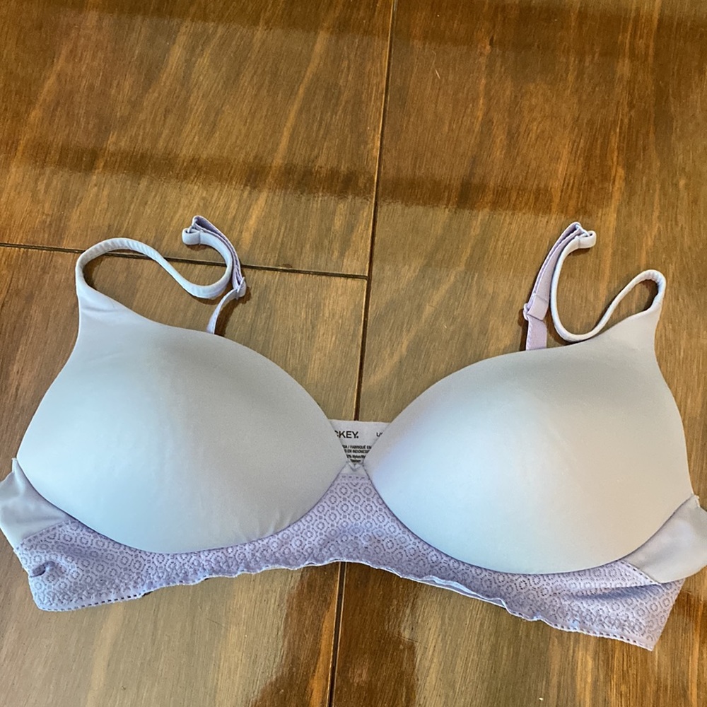 Jockey bra size large. Lavender periwinkle color. Like new. - Picture 3 of 11